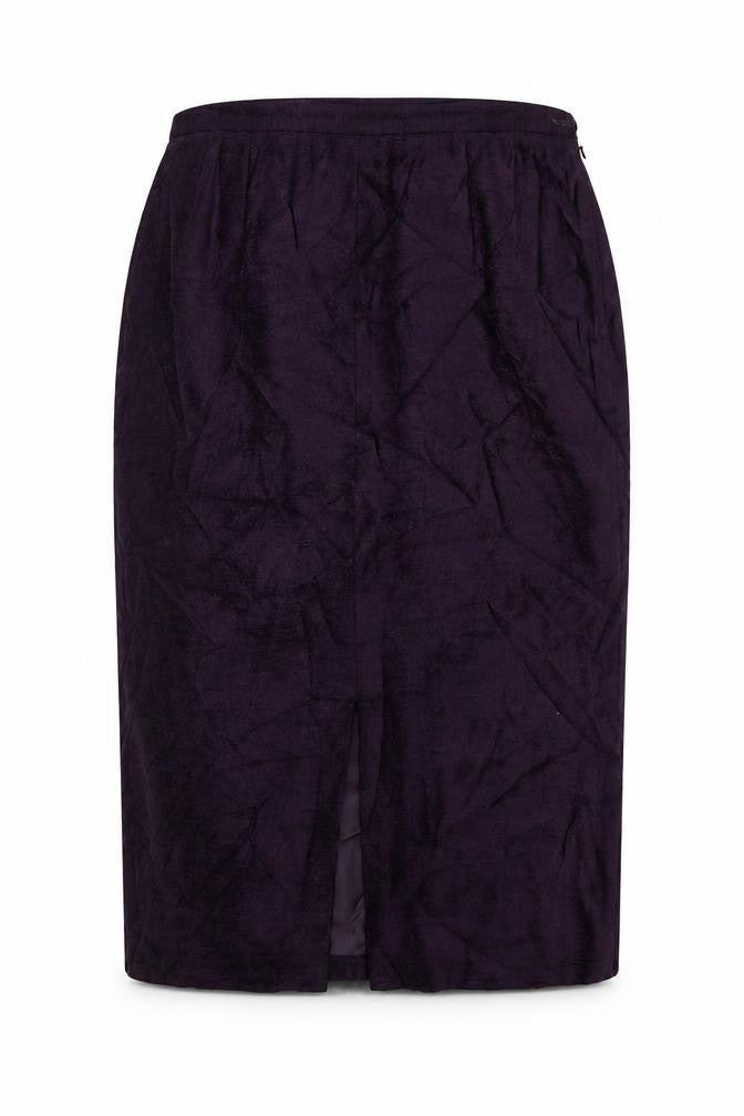 Country Casuals Womens Purple Viscose A-Line Skirt Size 14 Zip