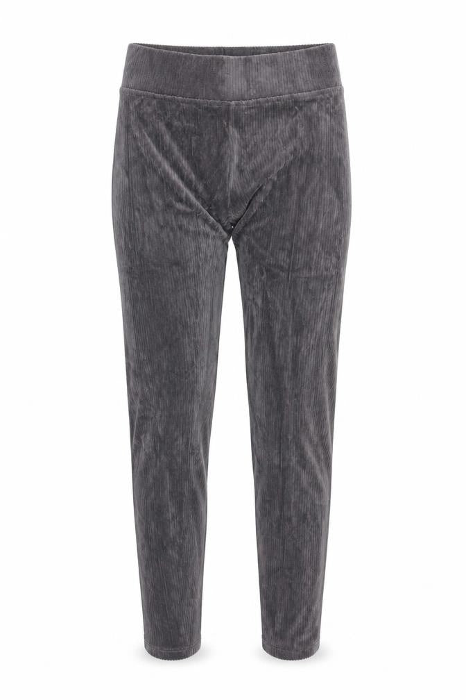 Marks and Spencer Womens Grey Polyester Carrot Leggings Size 6 Regular - Ribbed