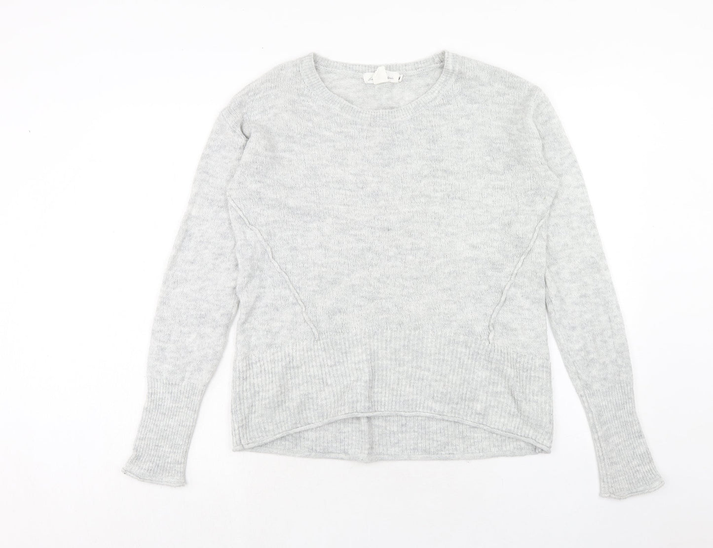 H&M Womens Grey Roll Neck Acrylic Pullover Jumper Size M