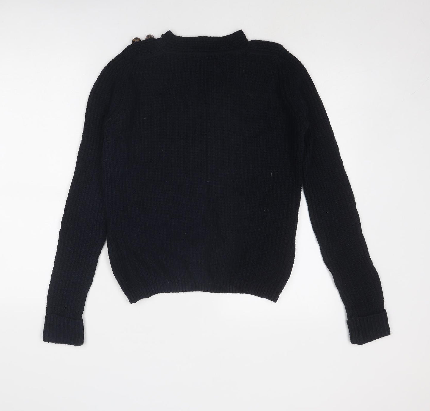 NEXT Womens Blue Round Neck Cotton Pullover Jumper Size 8
