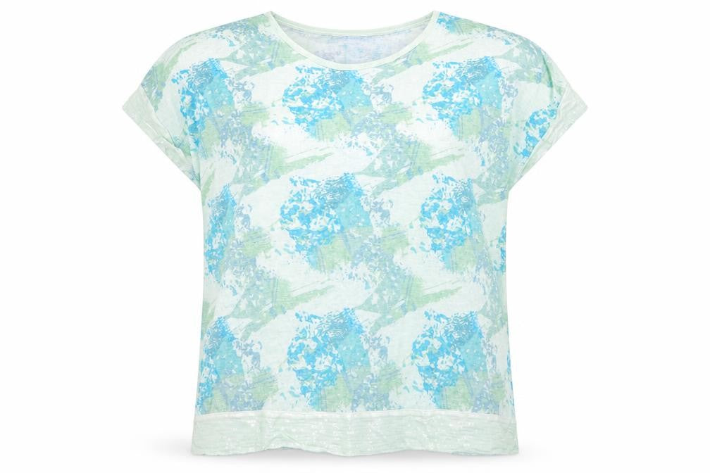 Womens UK Size 12 Klass Multicoloured Cotton T-Shirt