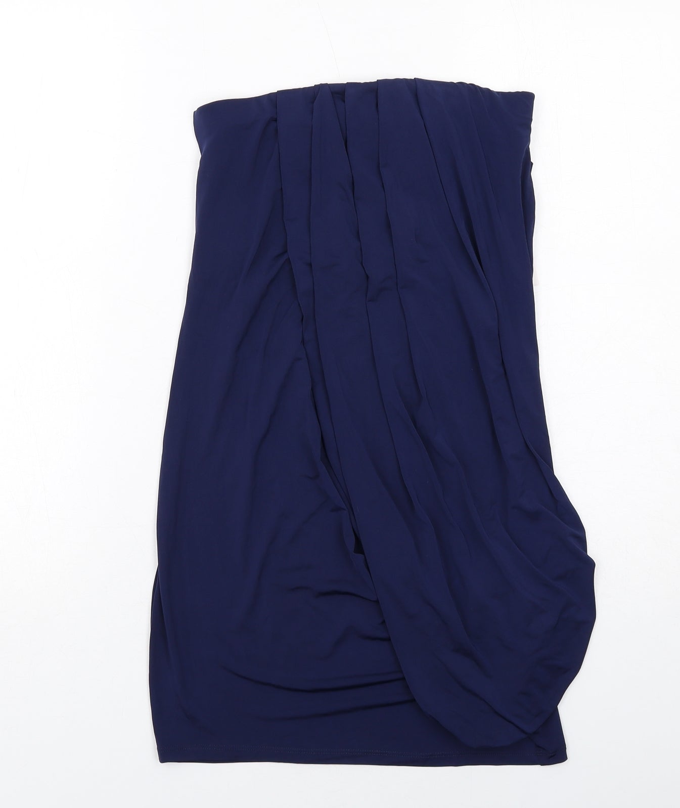 ASOS Womens Blue Polyester Mini Size 10 Off the Shoulder Pullover