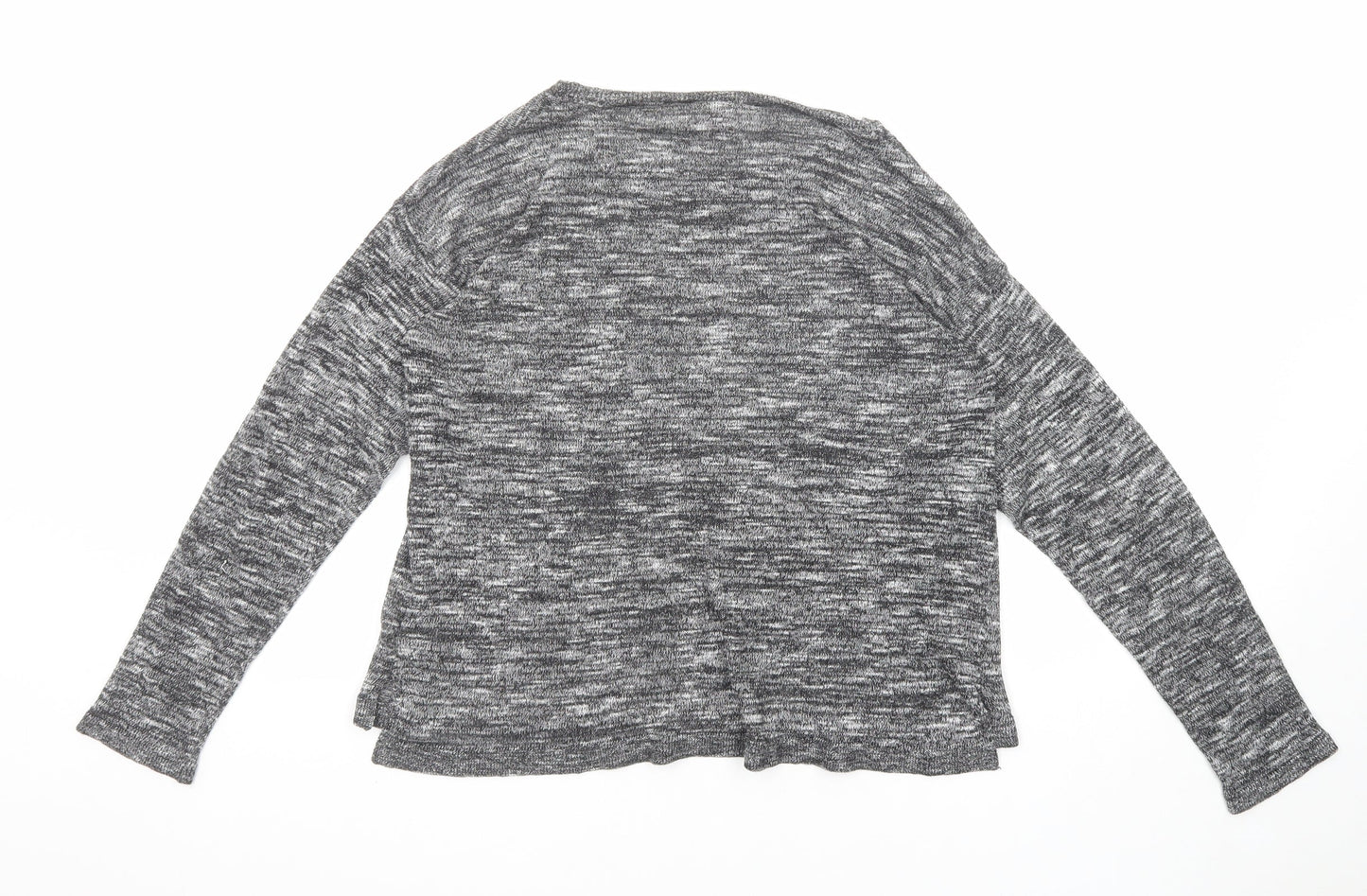 Divided by H&M Womens Black Boat Neck Polyester Pullover Jumper Size M
