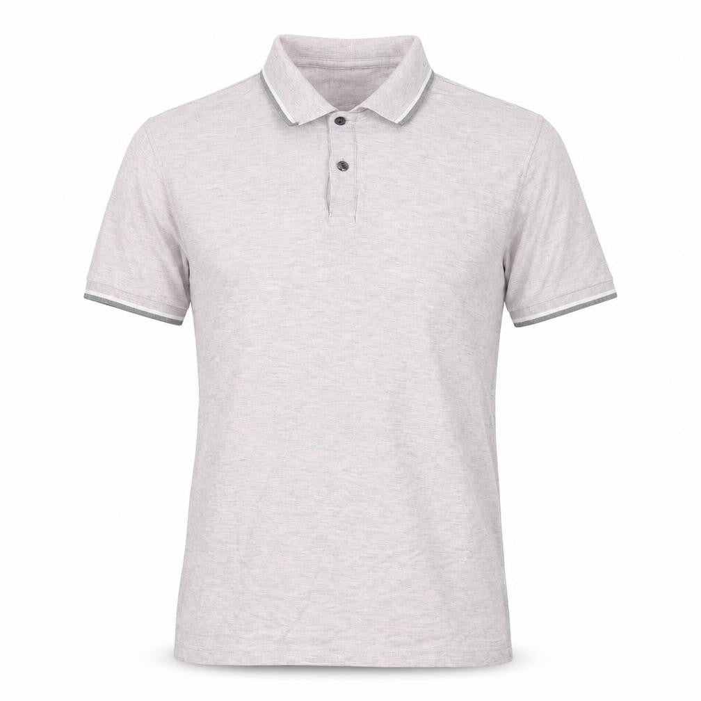 Marks and Spencer Mens Pink Cotton Polo Size L Collared Button