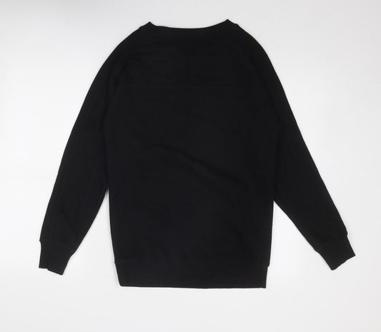 NEXT Womens Black Cotton Pullover Sweatshirt Size XS Pullover - Next Active