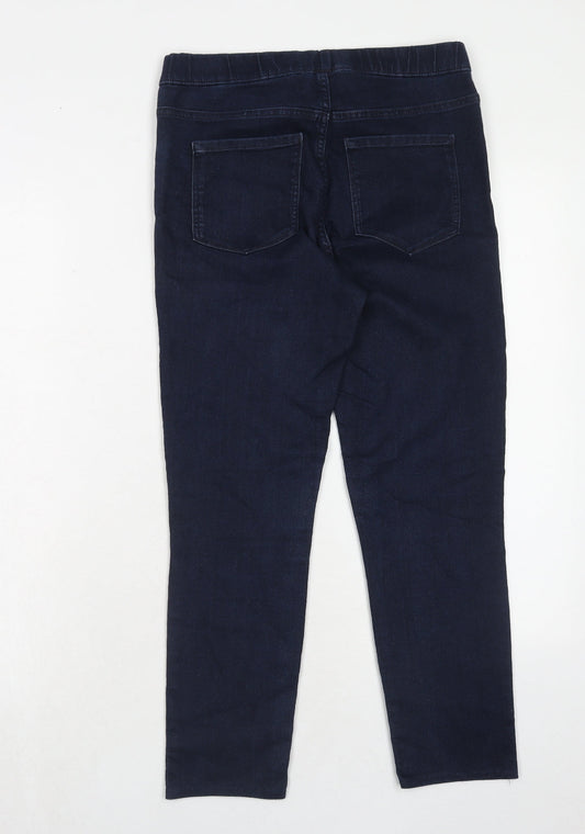 H&M Womens Blue Cotton Skinny Jeans Size 10 Regular