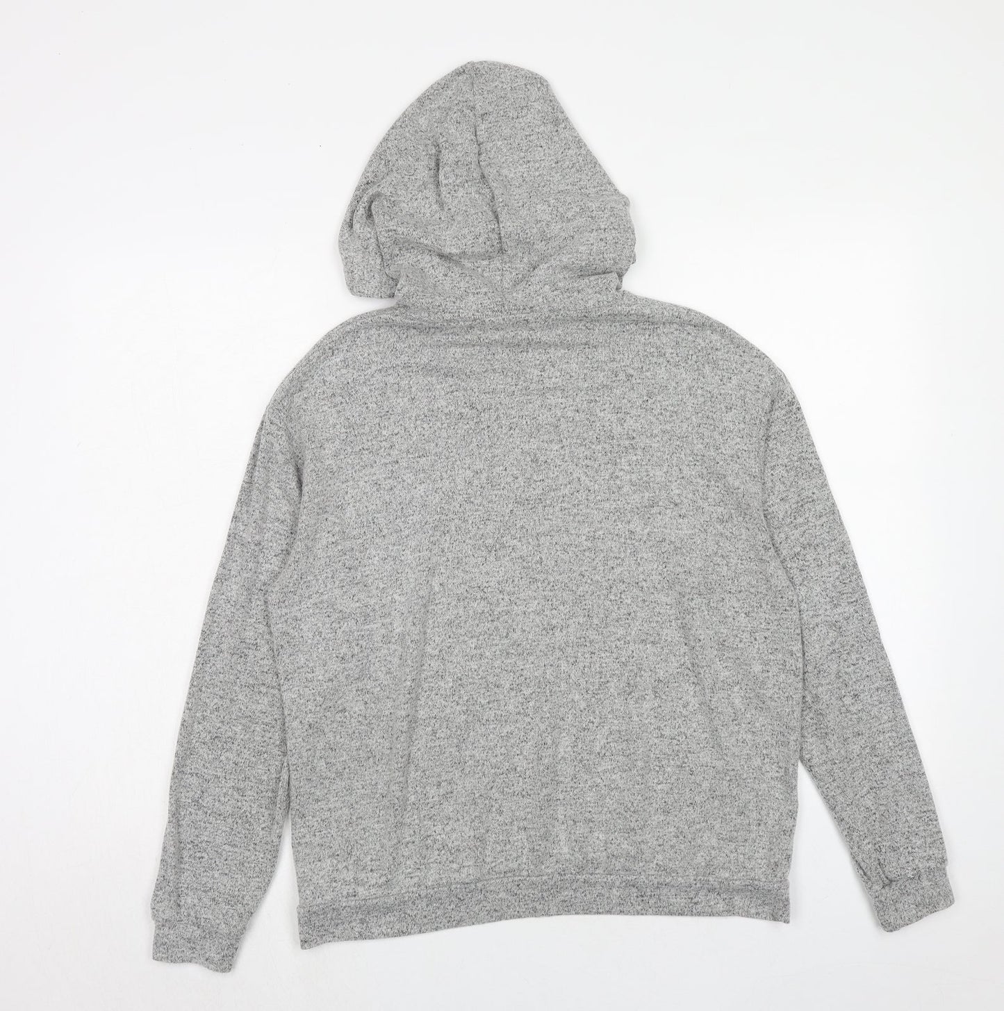 Nasty Gal Womens Grey Viscose Pullover Hoodie Size 10 Pullover