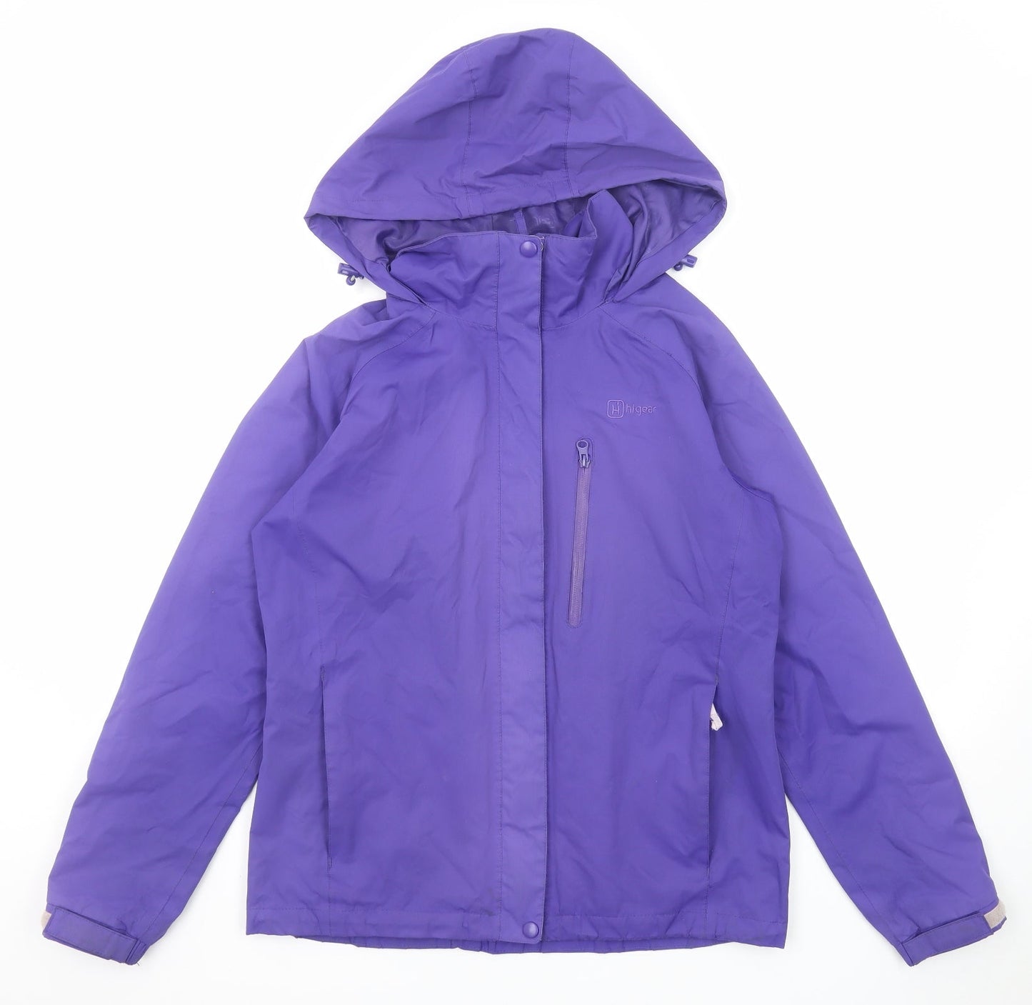 Hi Gear Womens Purple Windbreaker Jacket Size 12 Zip