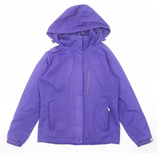 Hi Gear Womens Purple Windbreaker Jacket Size 12 Zip