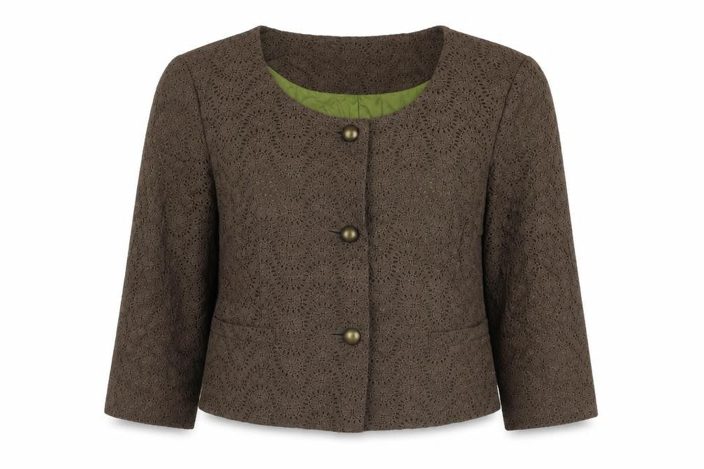 Autograph Womens Brown Jacket Size 12 Button