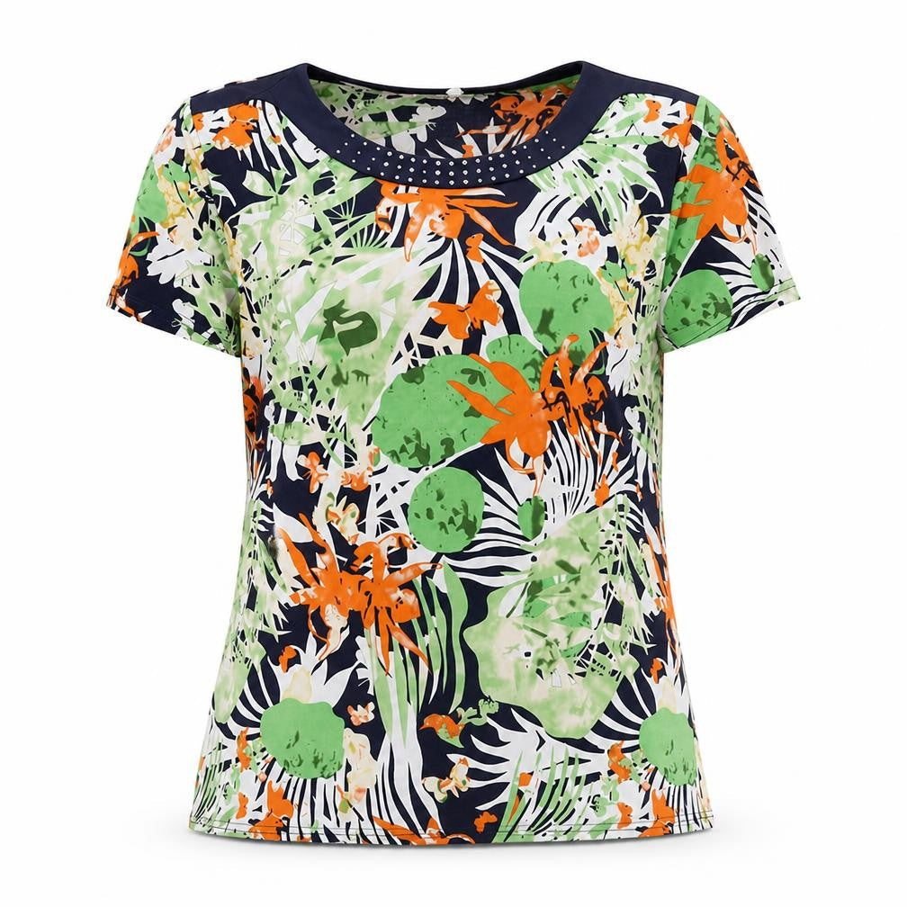 Womens UK Size XL Anna Rose Multicoloured Polyester T-Shirt