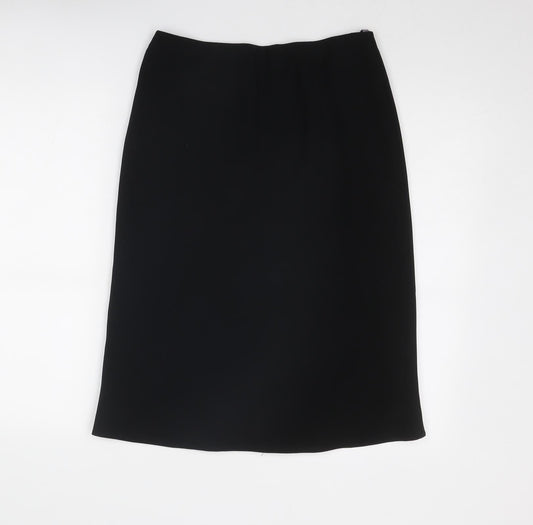 Spirit Womens Black Polyester A-Line Skirt Size 10