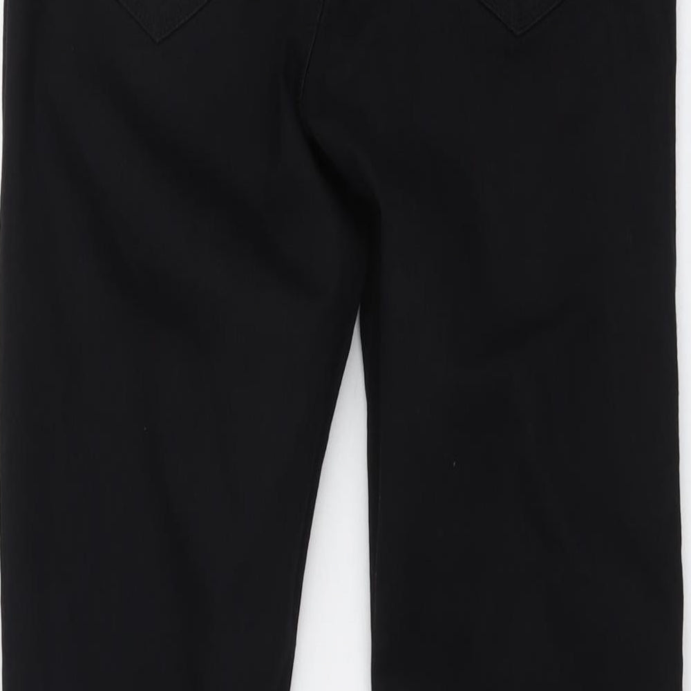 Dorothy Perkins Womens Black Cotton Skinny Jeans Size 12 L29 in Regular Button