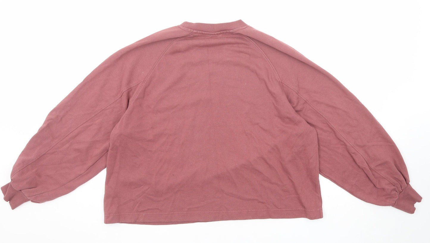 ASOS Womens Purple Cotton Pullover Sweatshirt Size 8 Pullover