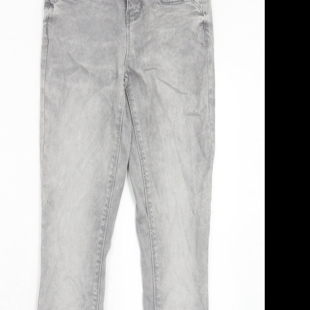 Only Womens Grey Cotton Skinny Jeans Size 25 in L32 in Regular Zip