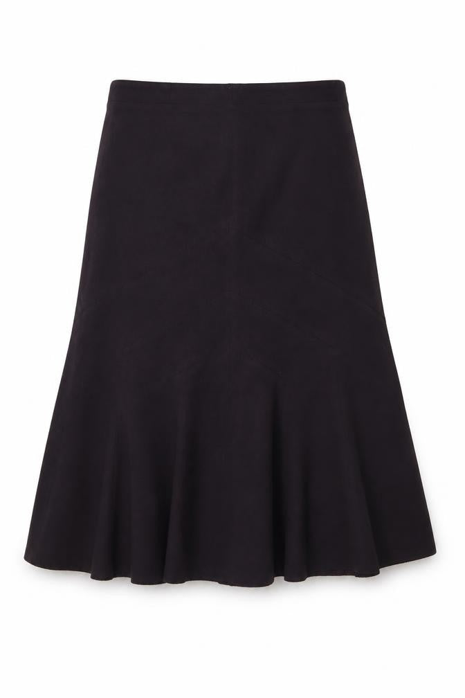 Marks and Spencer Womens Purple Polyester Swing Skirt Size 12 Zip