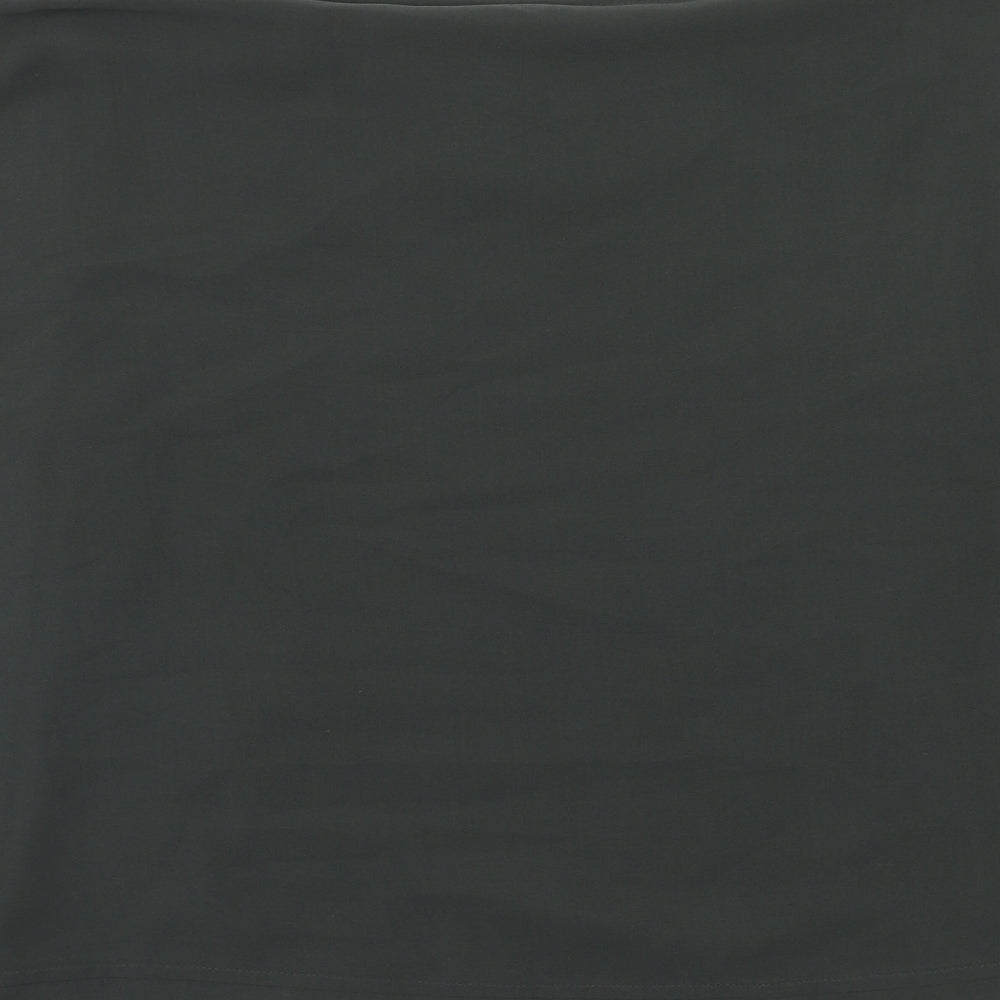 Mint Velvet Womens Green Polyester Basic Blouse Size 14 Boat Neck
