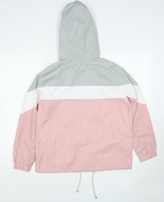 New Look Girls Pink Jacket Size S Zip
