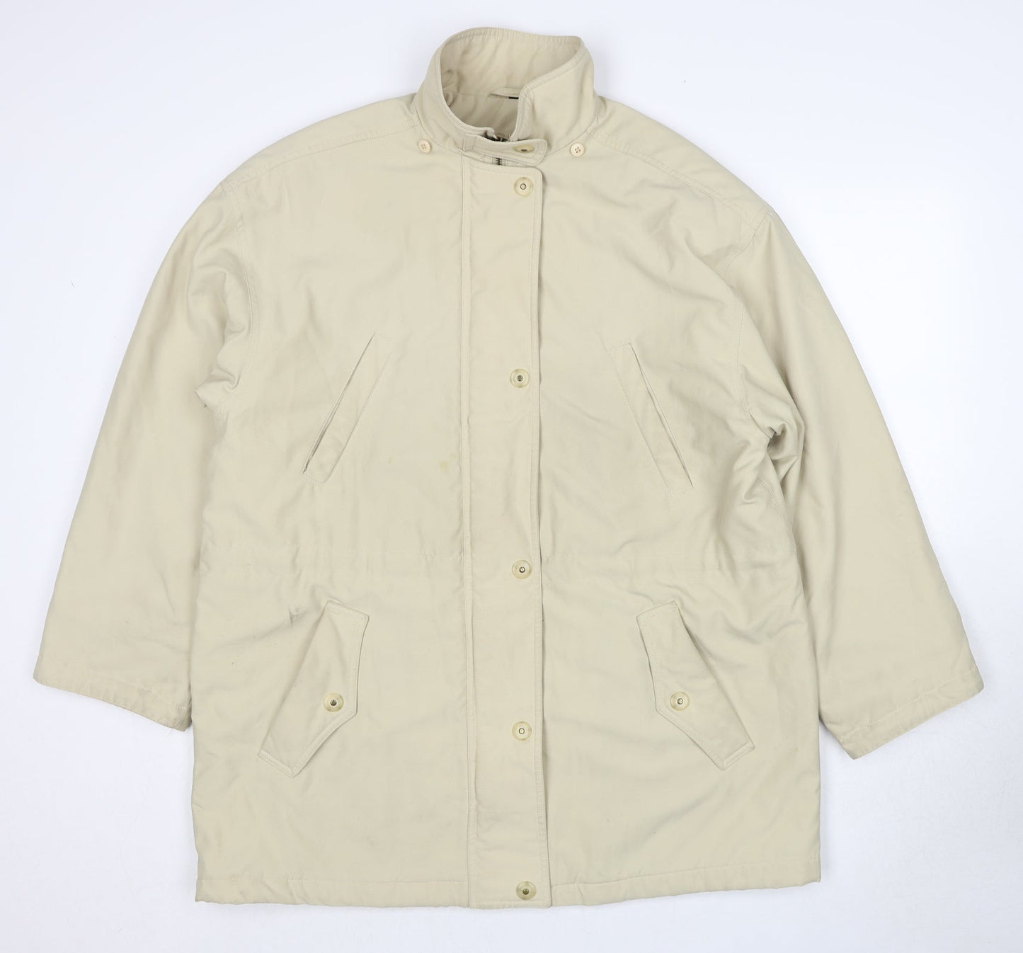 Four Seasons London Womens Beige Jacket Size L Zip