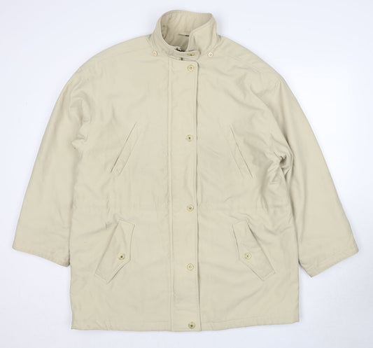 Four Seasons London Womens Beige Jacket Size L Zip