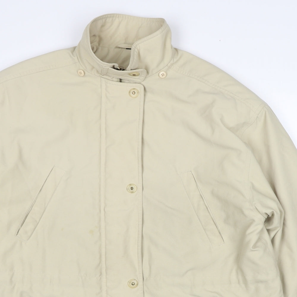Four Seasons London Womens Beige Jacket Size L Zip