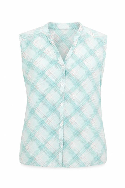 Womens UK Size 10 DECATHLON Green Polyester Button-Up