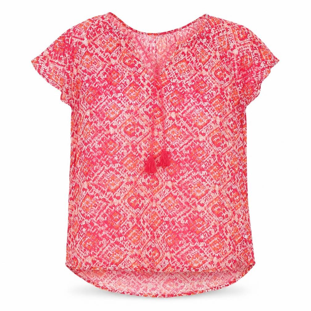 Womens UK Size S Gap Pink Cotton Blouse