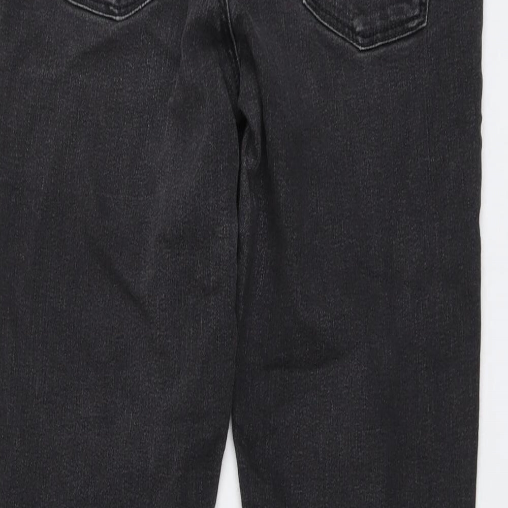 Dorothy Perkins Womens Grey Cotton Skinny Jeans Size 10 L28 in Regular Button