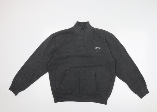 Slazenger Mens Grey Polyester Pullover Sweatshirt Size L