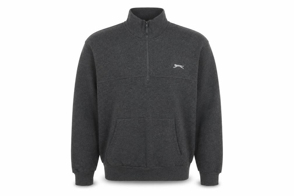 Mens UK L Regular Slazenger Grey Pullover Sweatshirt