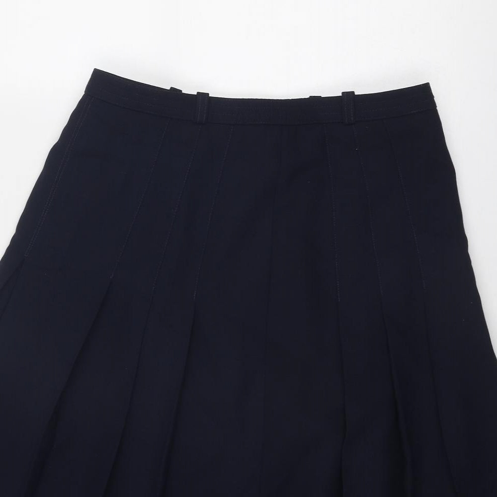 Brendella Womens Blue Polyester Swing Skirt Size 30 in Zip