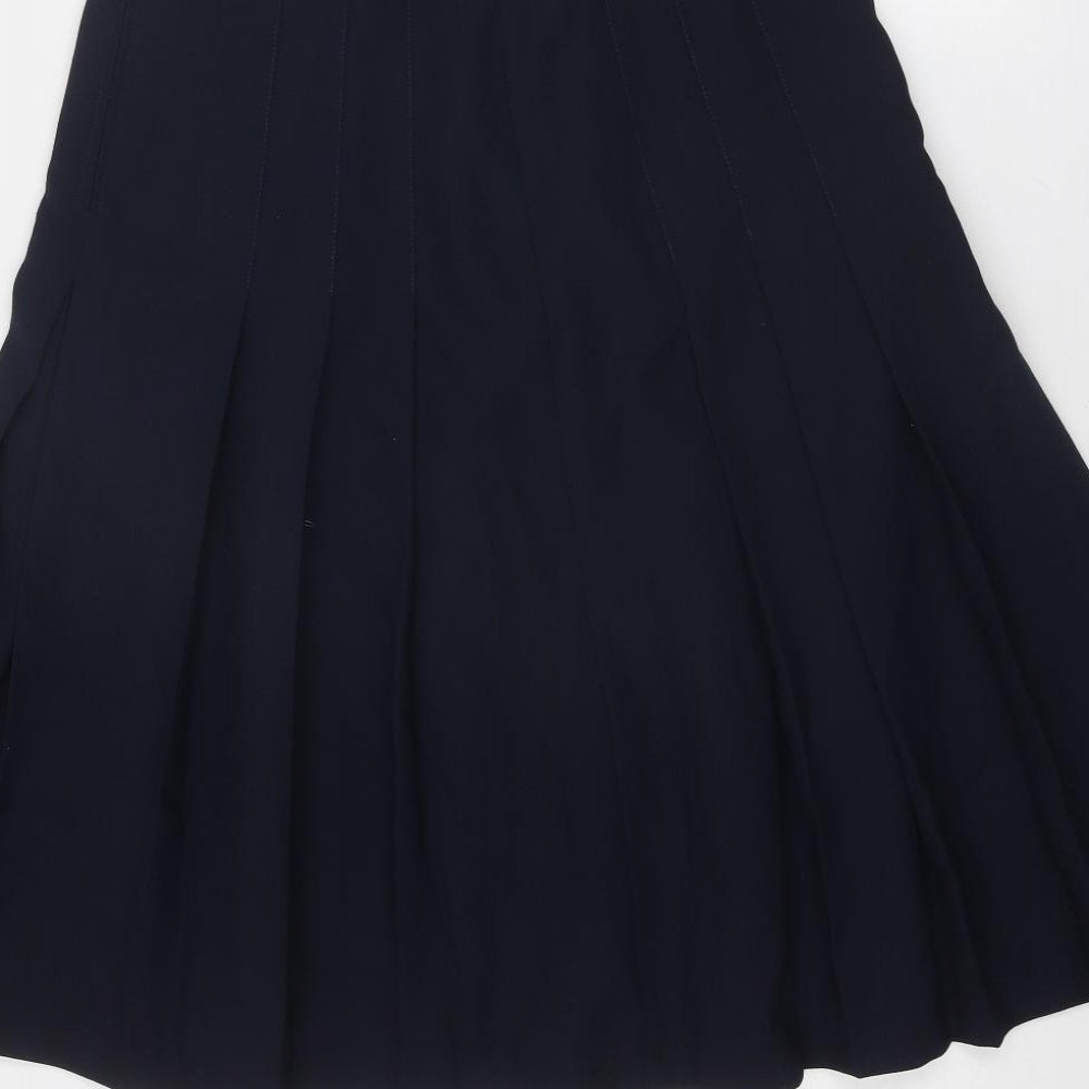 Brendella Womens Blue Polyester Swing Skirt Size 30 in Zip