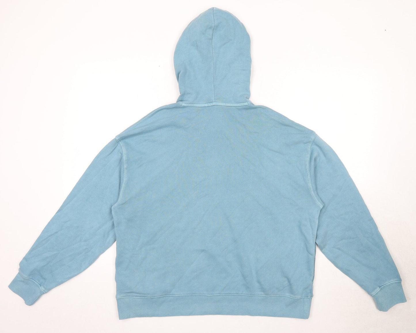 Marks and Spencer Womens Blue Cotton Pullover Hoodie Size M - San Francisco