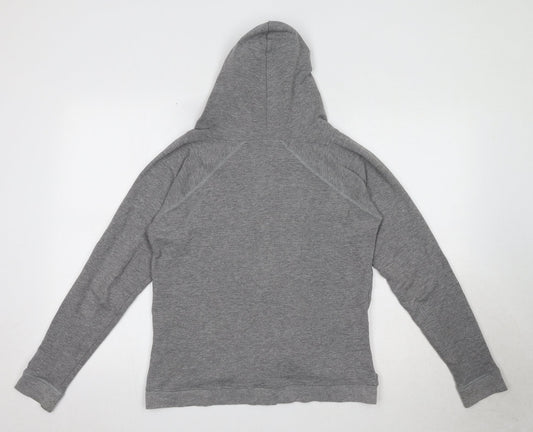 Elle Sport Womens Grey Cotton Full Zip Hoodie Size 10