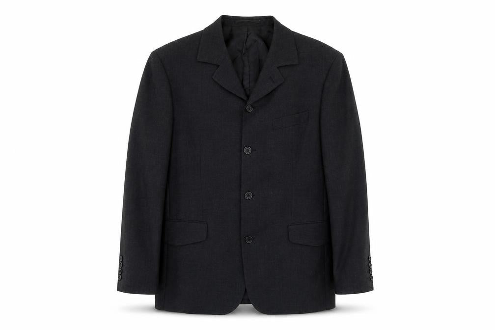 Obvious uomo Mens Grey Polyester Jacket Suit Jacket Size 42 Regular