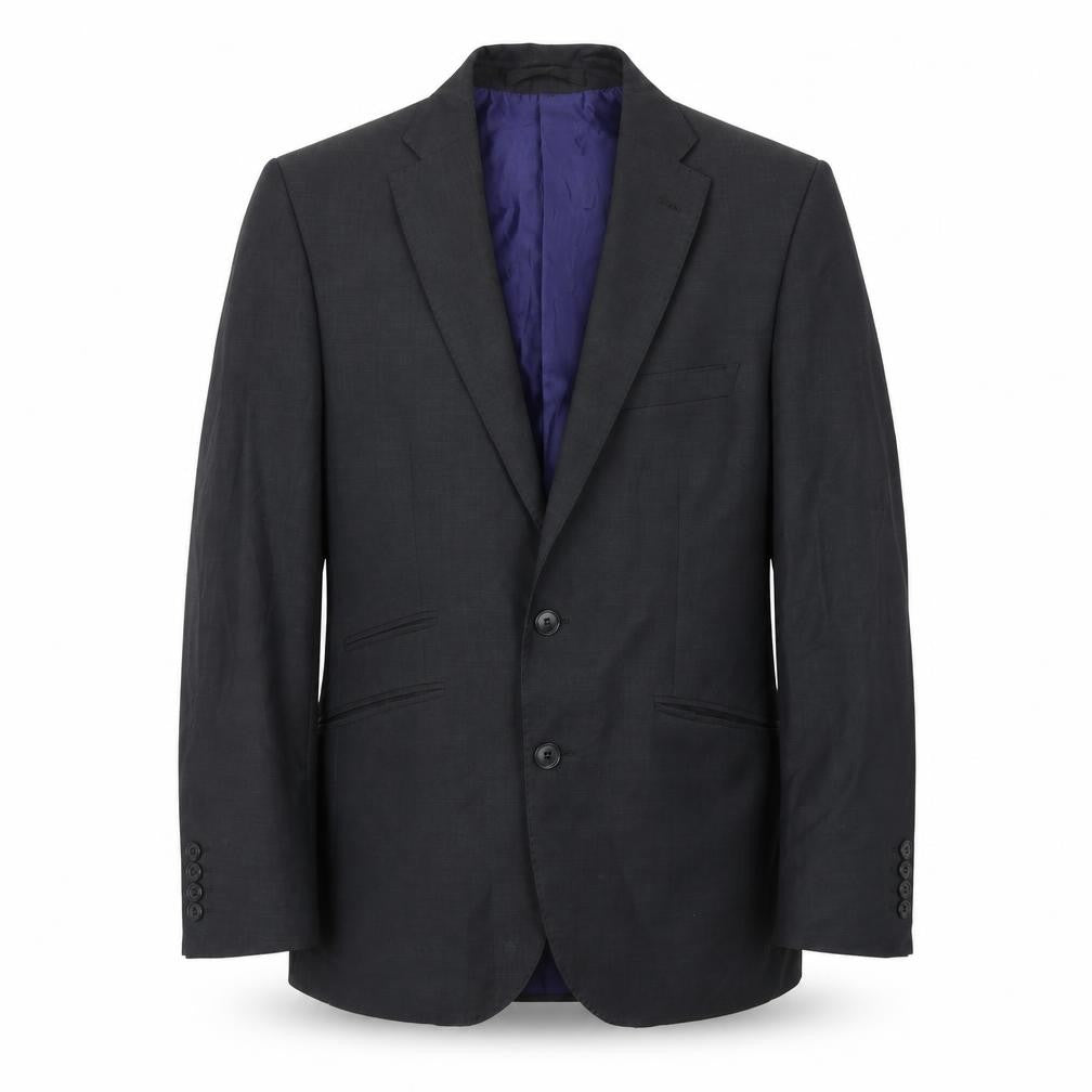Front view of Autograph men’s grey wool jacket suit jacket, size 38, regular