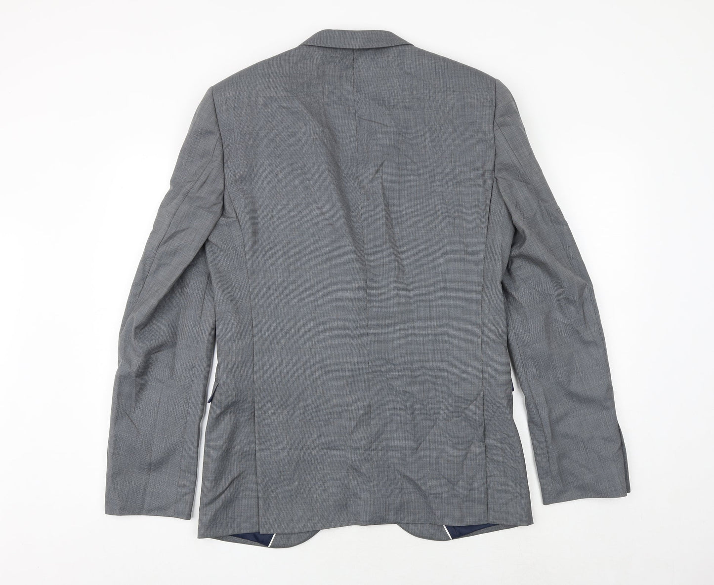 NEXT Mens Grey Wool Jacket Suit Jacket Size 38 Regular