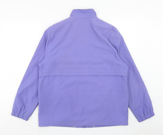 Marks and Spencer Womens Purple Jacket Size 14 Zip