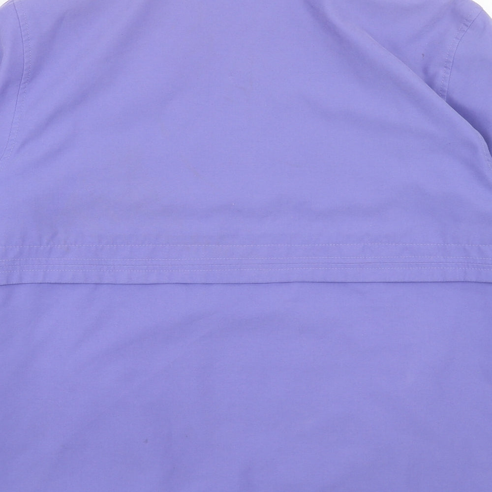 Marks and Spencer Womens Purple Jacket Size 14 Zip
