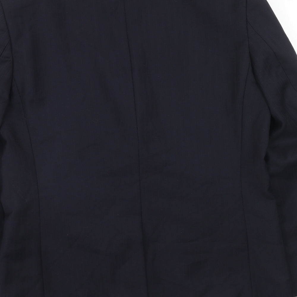 Marks and Spencer Mens Blue Wool Jacket Suit Jacket Size 40 Regular