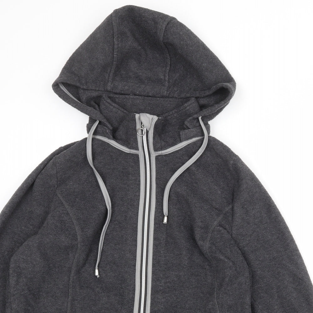Collection L Womens Grey Jacket Size 16 Zip