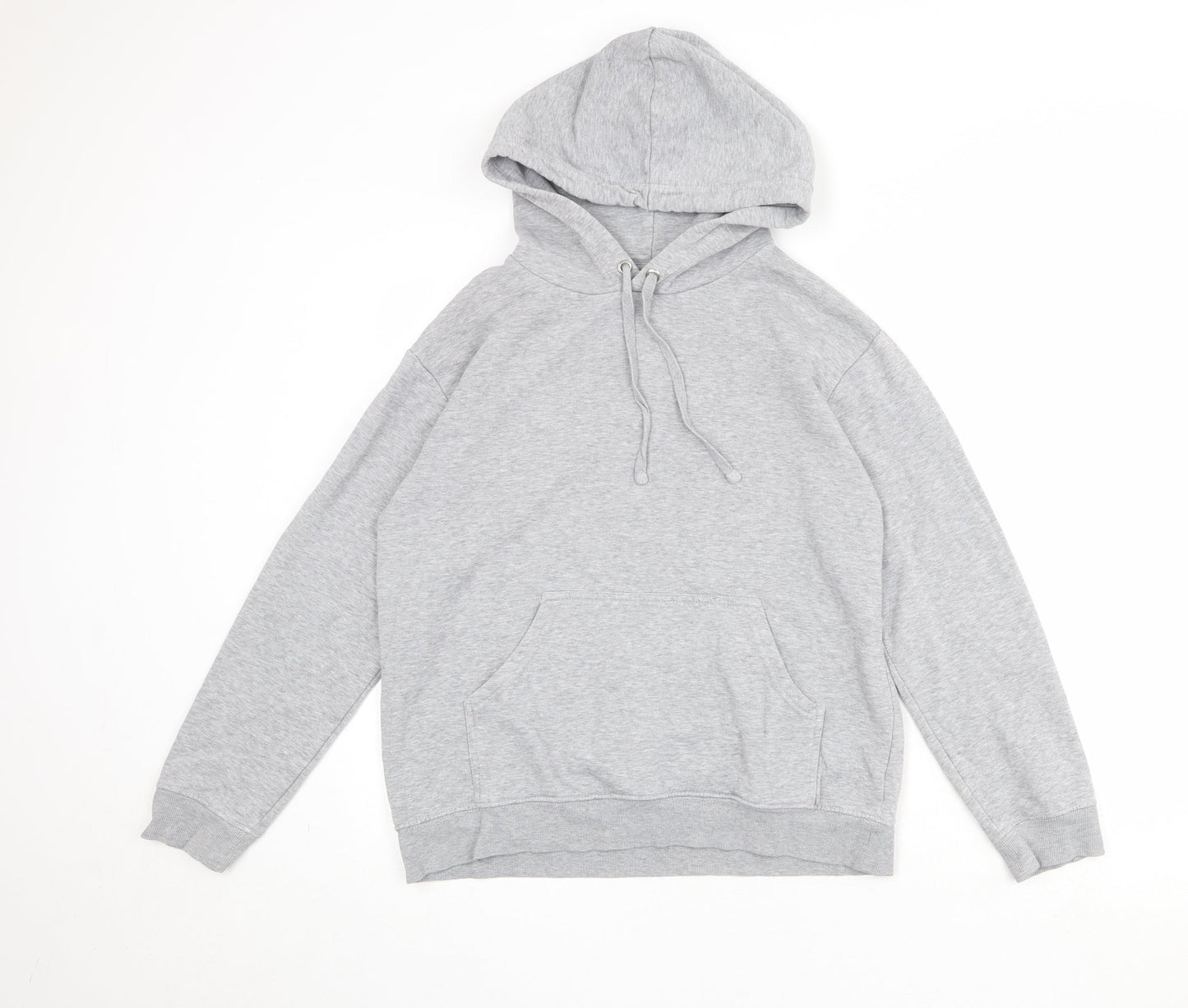 H&M Womens Grey Cotton Pullover Hoodie Size S Pullover