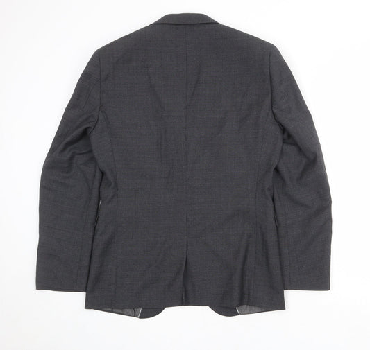 NEXT Mens Grey Wool Jacket Suit Jacket Size 40 Regular