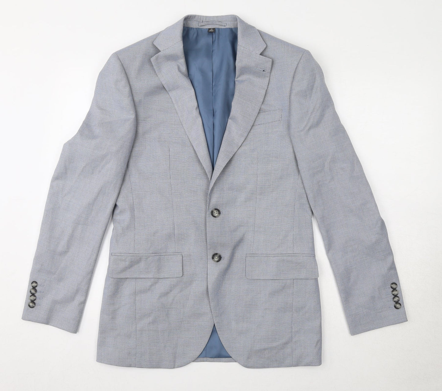 Marks and Spencer Mens Blue Polyester Jacket Suit Jacket Size 36 Regular