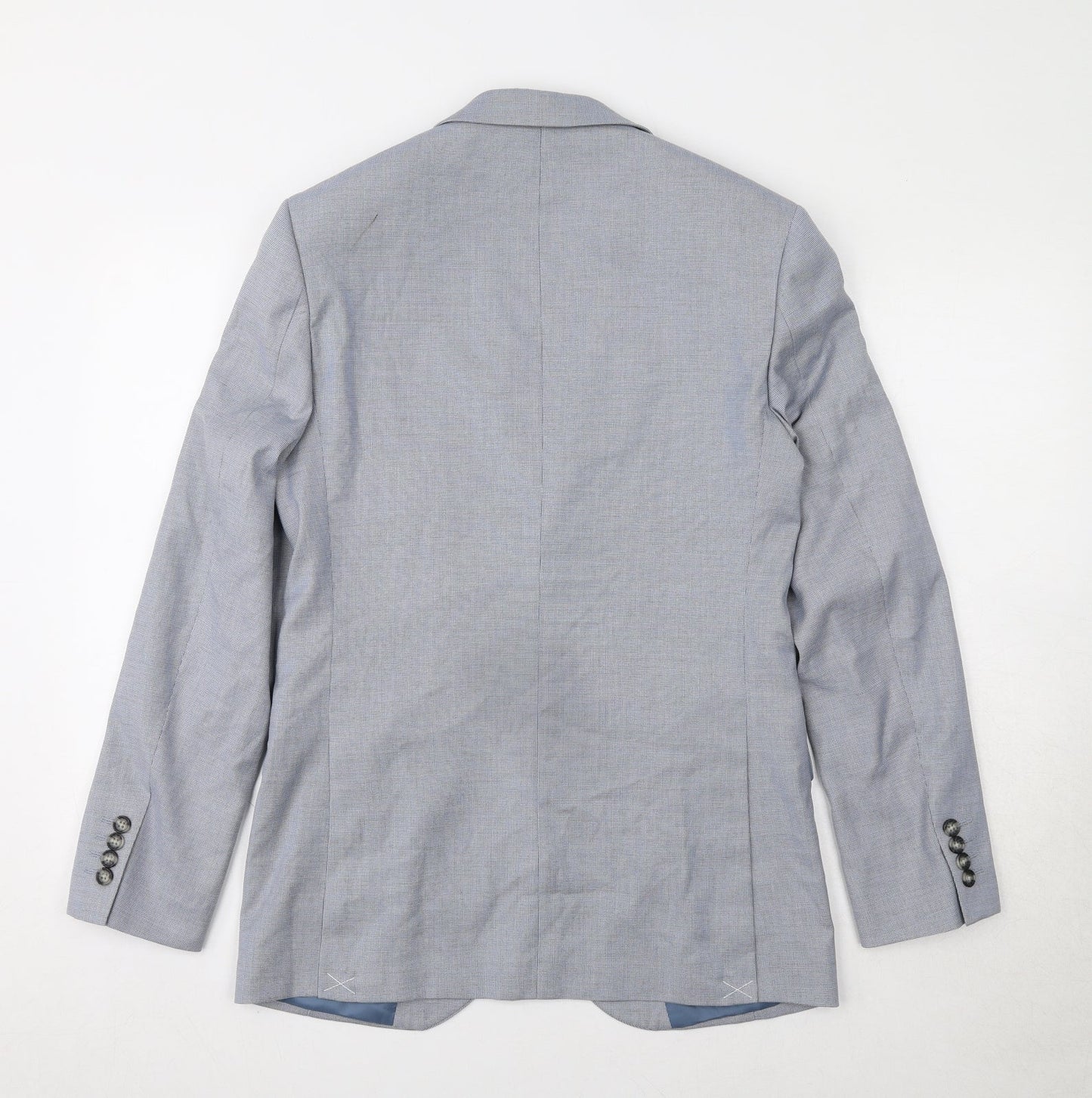 Marks and Spencer Mens Blue Polyester Jacket Suit Jacket Size 36 Regular