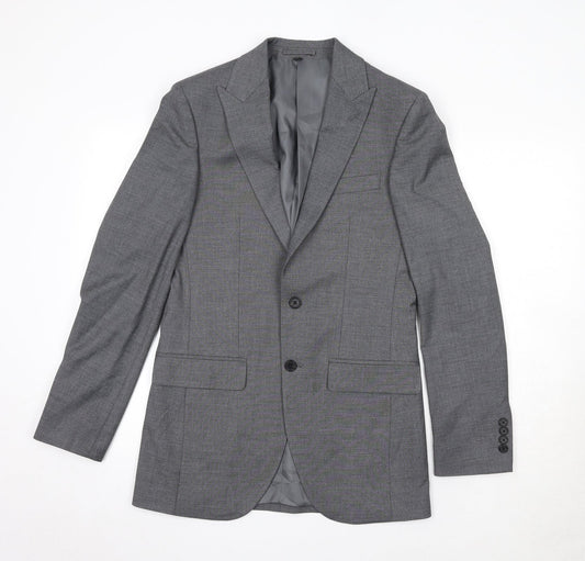 Marks and Spencer Mens Grey Polyester Jacket Suit Jacket Size 36 Regular