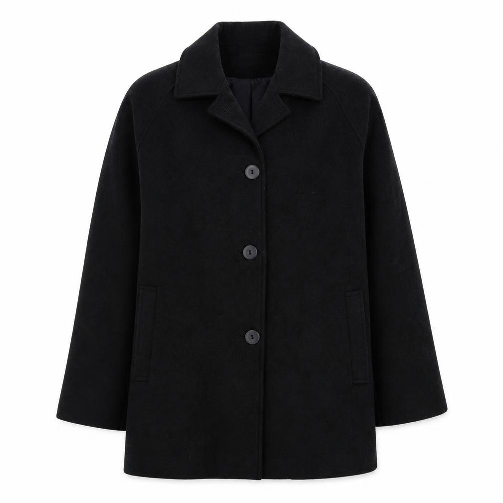 Lady Line Womens Black Jacket Size 10 Button