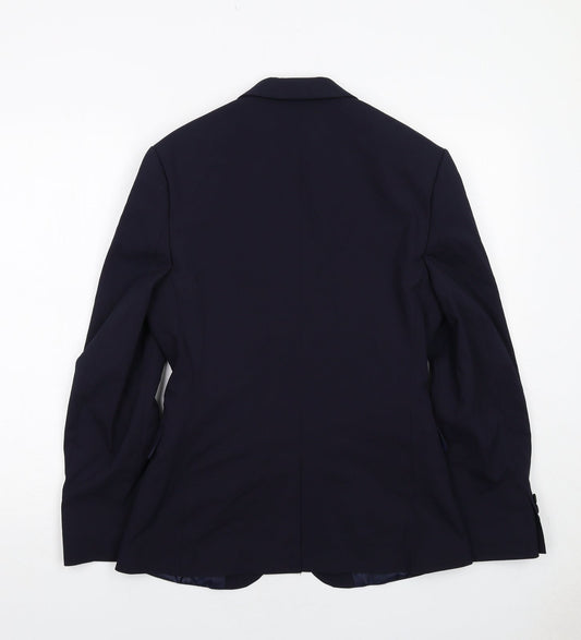 ASOS Mens Blue Polyester Jacket Suit Jacket Size 36 Regular