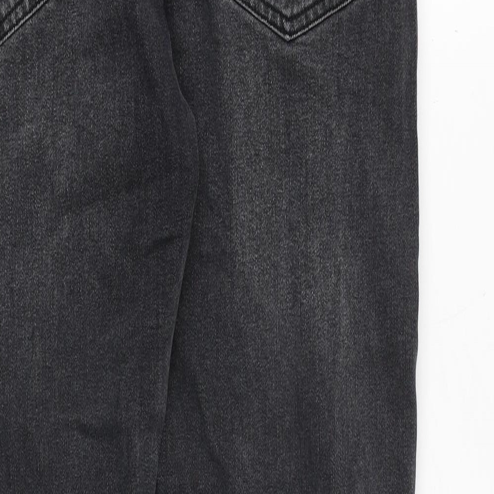 Topman Mens Grey Cotton Tapered Jeans Size 30 in L30 in Regular Zip