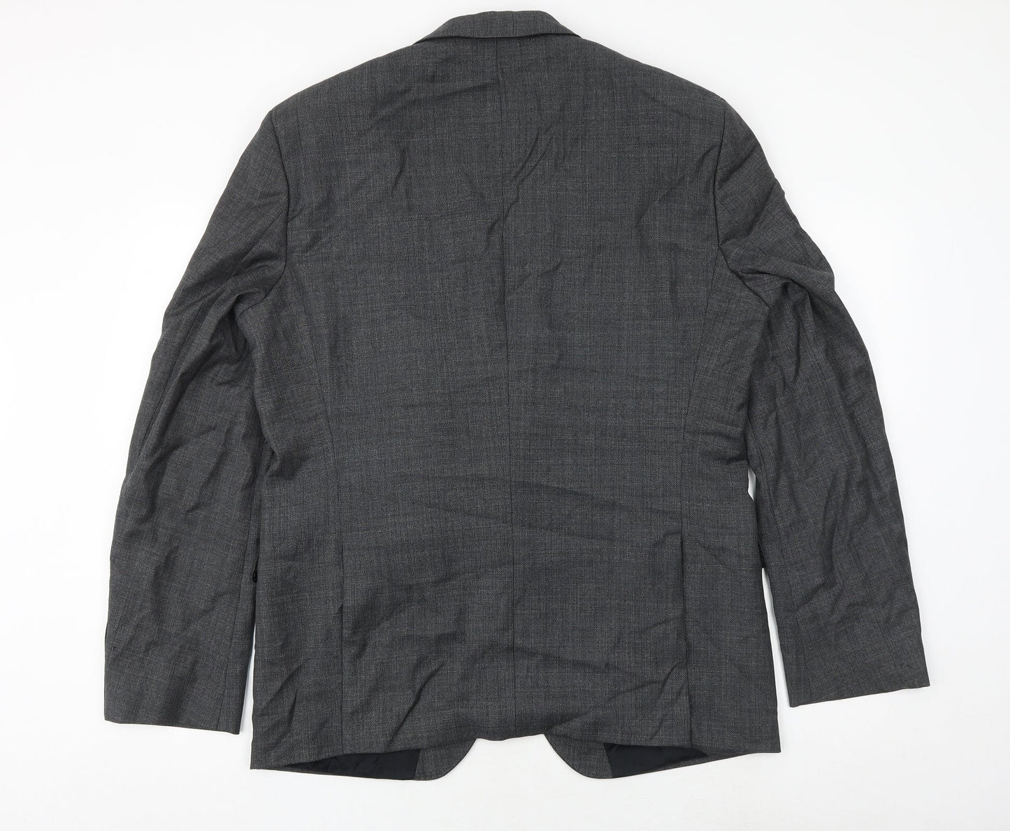 Boss Mens Grey Cotton Jacket Suit Jacket Size 44 Regular